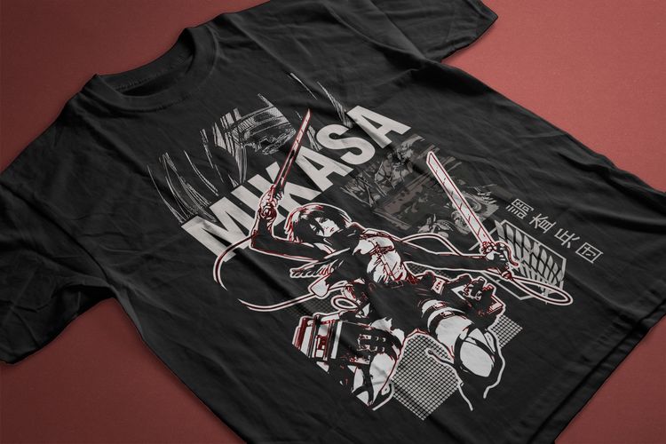 T-shirt Anime Attack on Titan